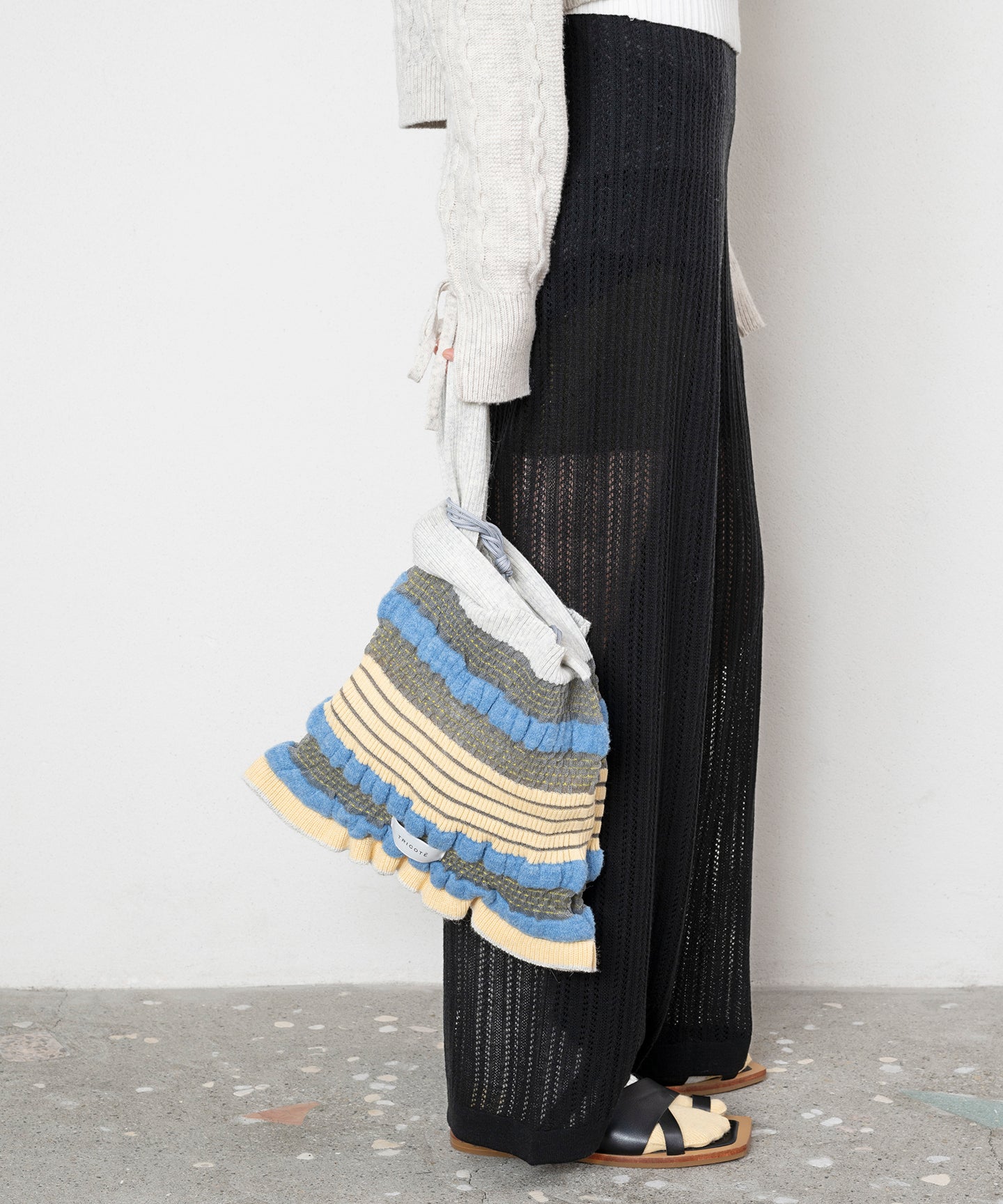 TRANSPARENT STRIPED BAG