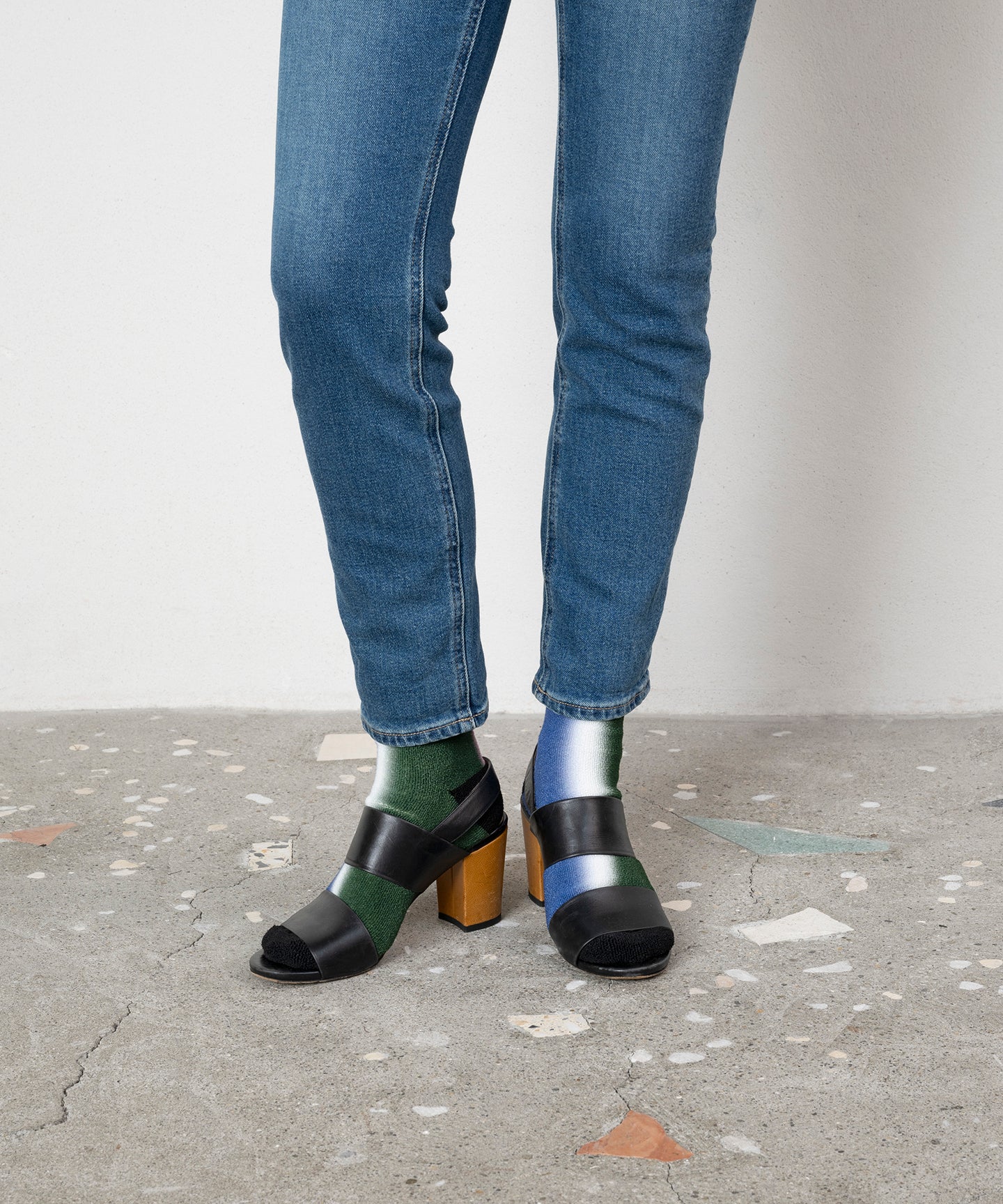 BI-COLOR PILE SOCKS