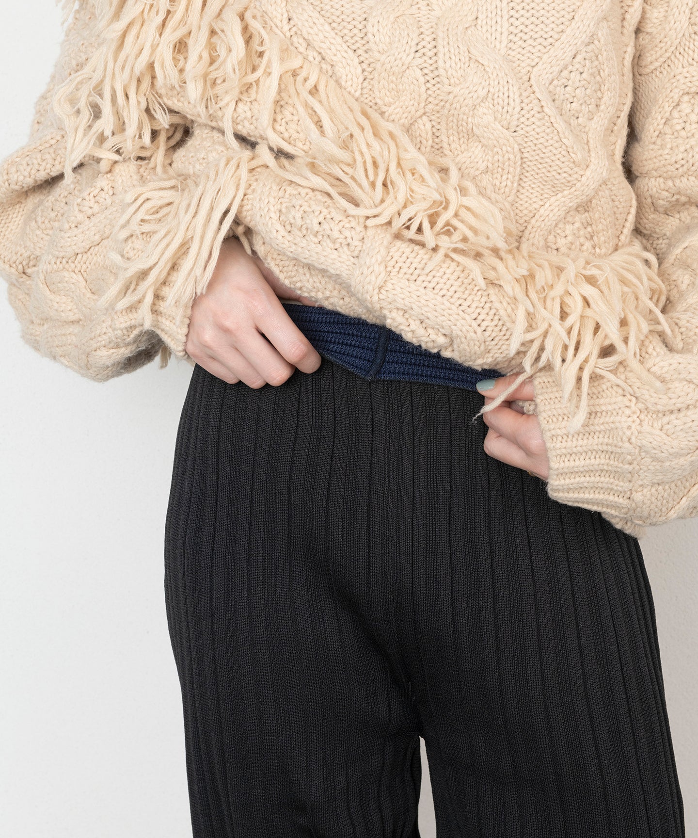 ADJUSTABLE KNIT PANTS