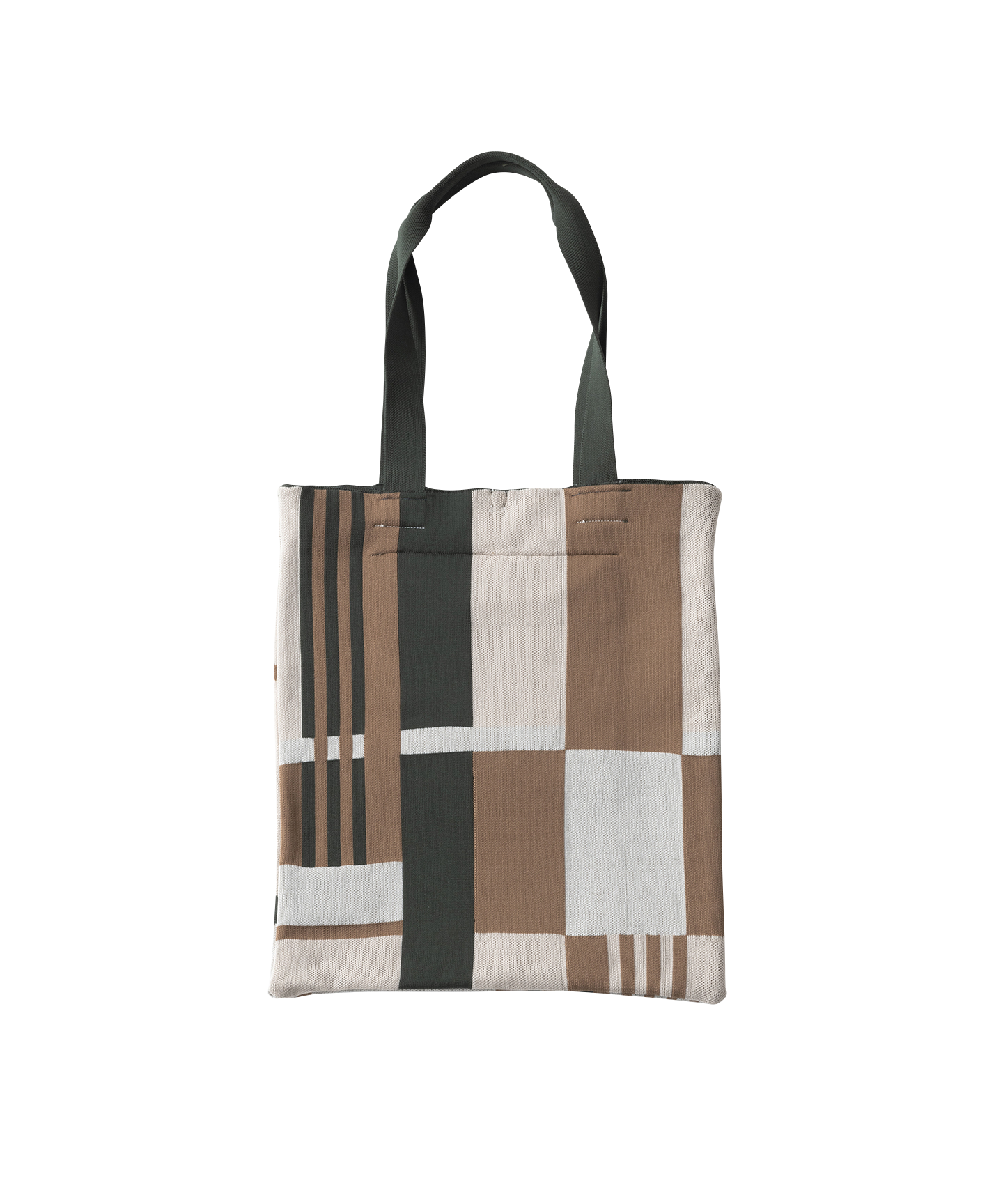 BLOCK CHECK TOTE BAG