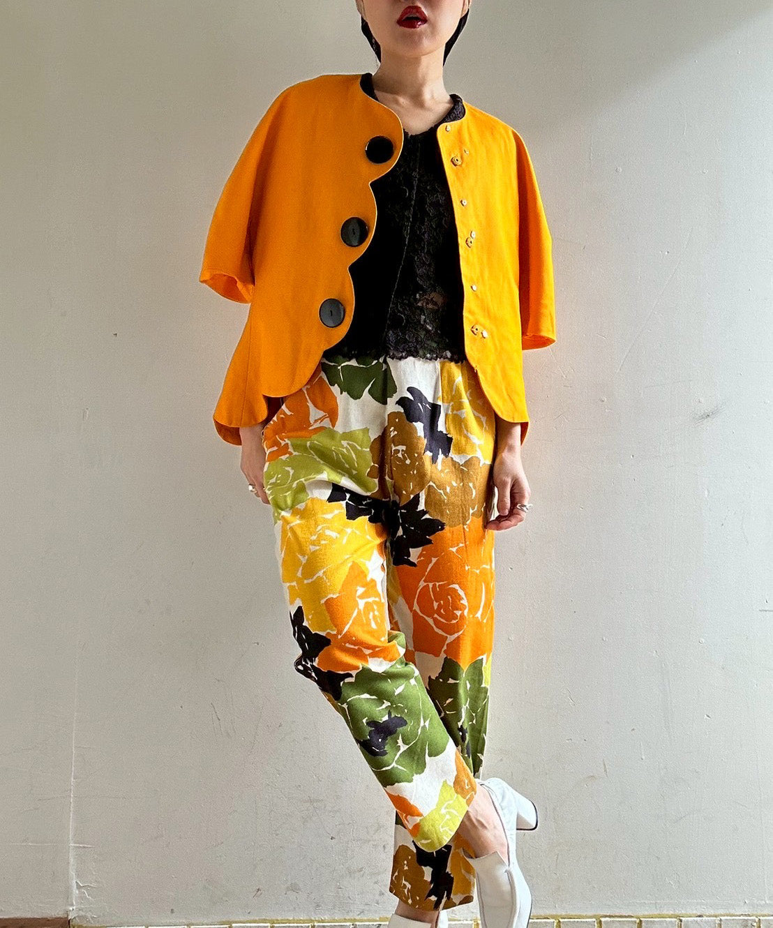 [minoi × TRICOTÉ]<br>VINTAGE SCALLOP SHORT JACKET