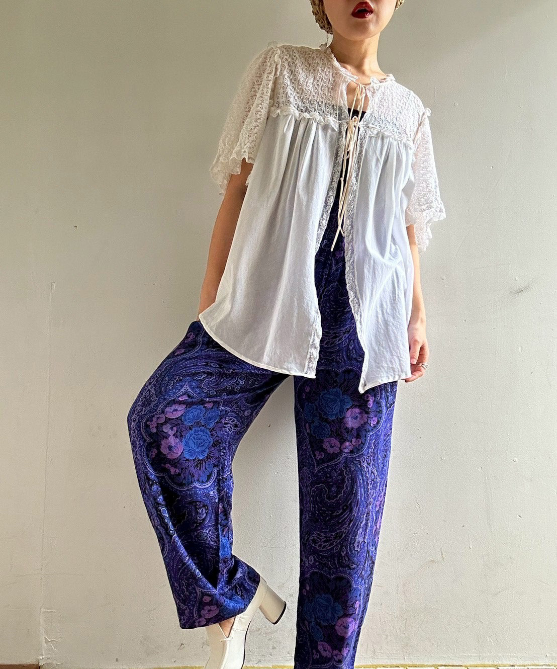 [minoi × TRICOTÉ]<br>VINTAGE LACE TOPS