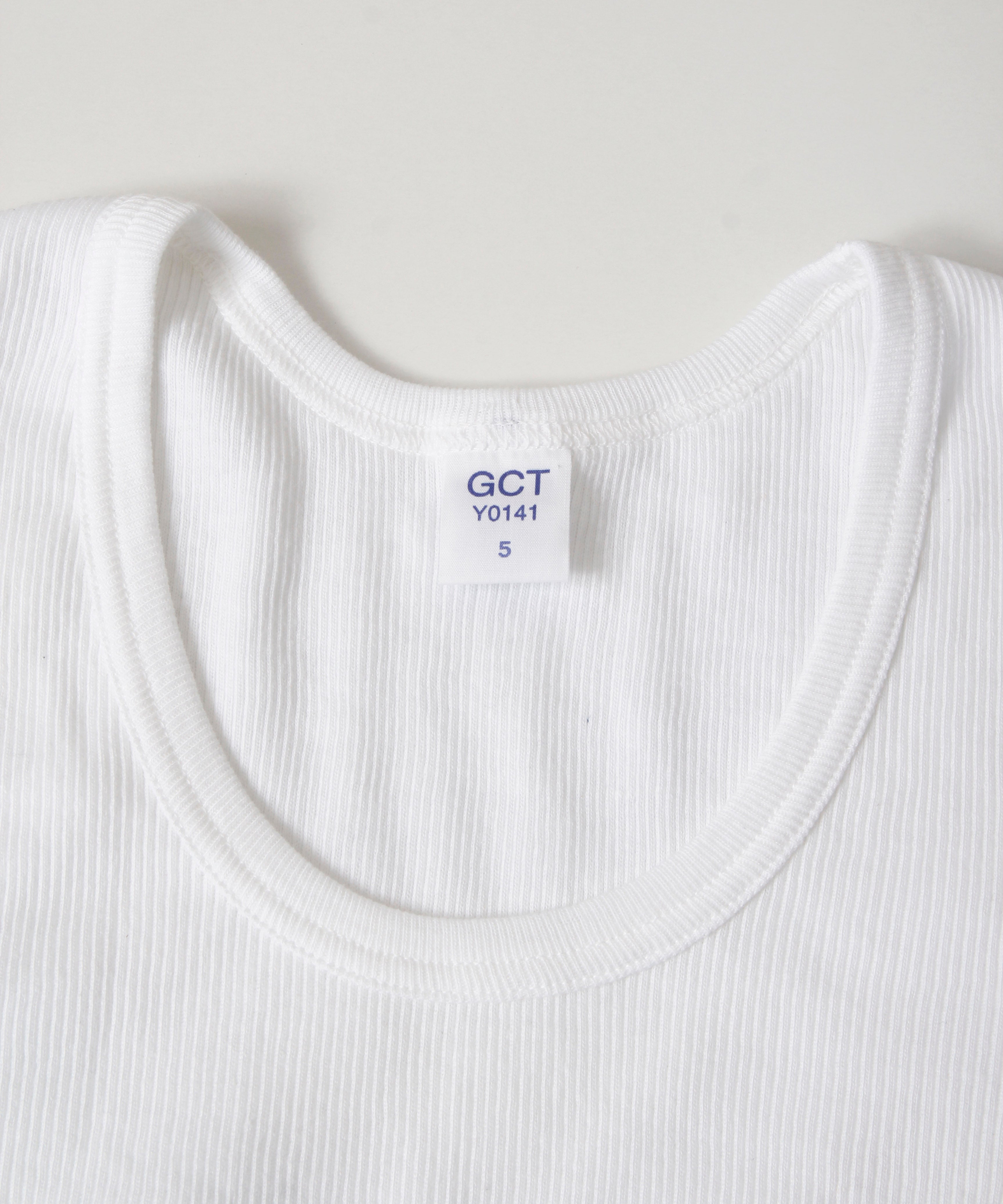 [minoi × TRICOTÉ]<br>VINTAGE COTTON RIB T-SHIRT