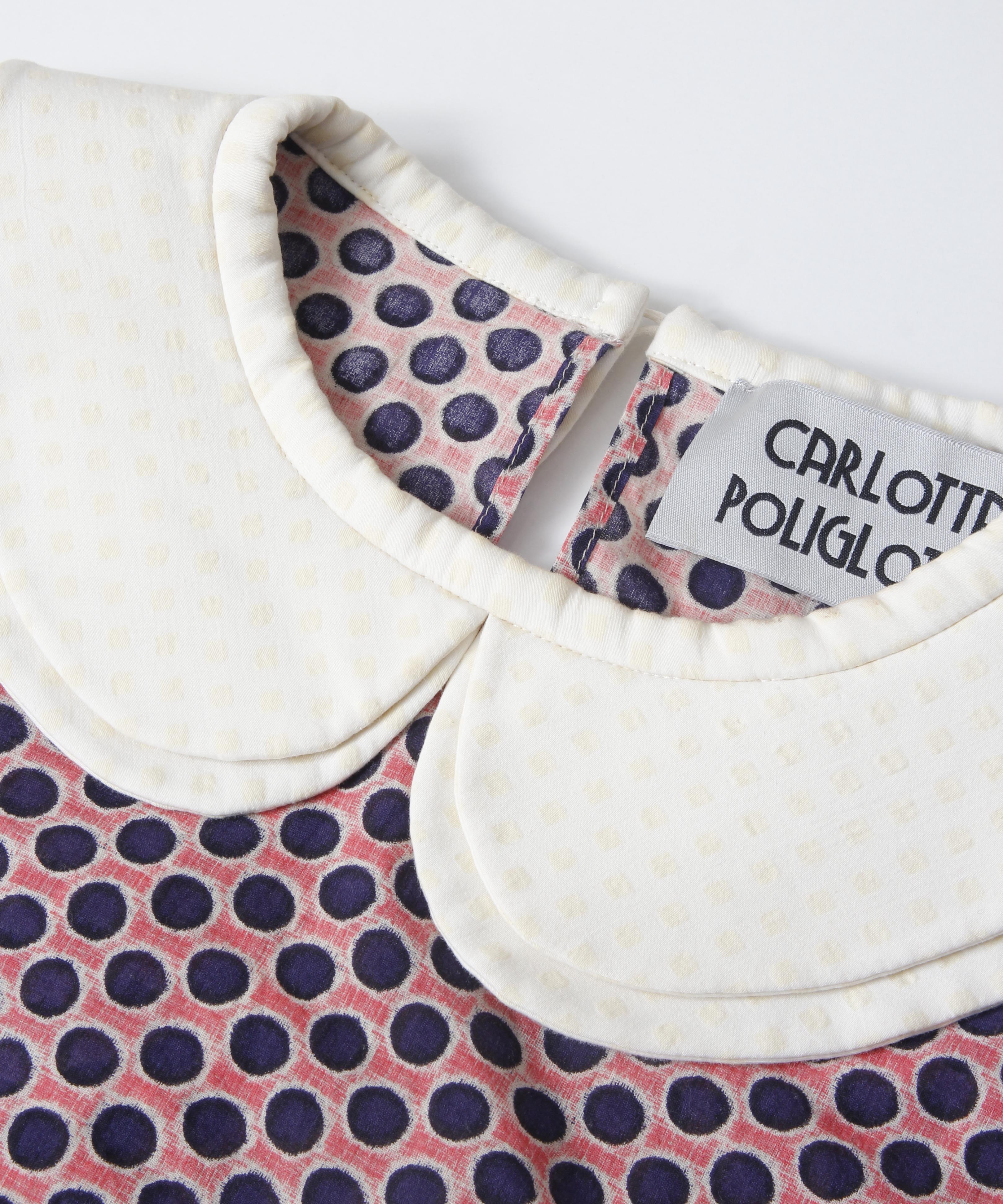 [minoi × TRICOTÉ]<br>VINTAGE DOT BLOUSE