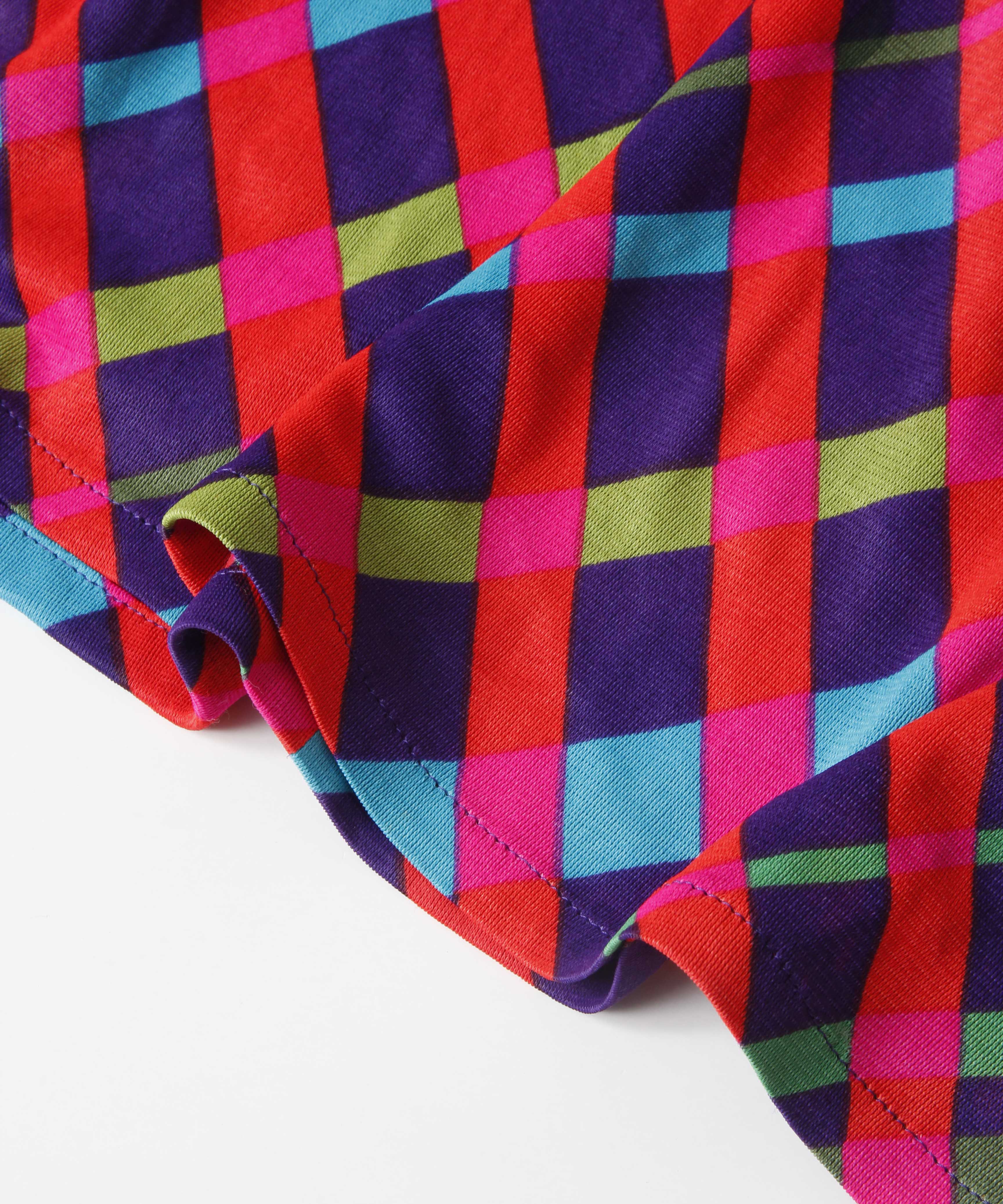 [minoi × TRICOTÉ]<br>VINTAGE COLOR CHECK ONEPIECE