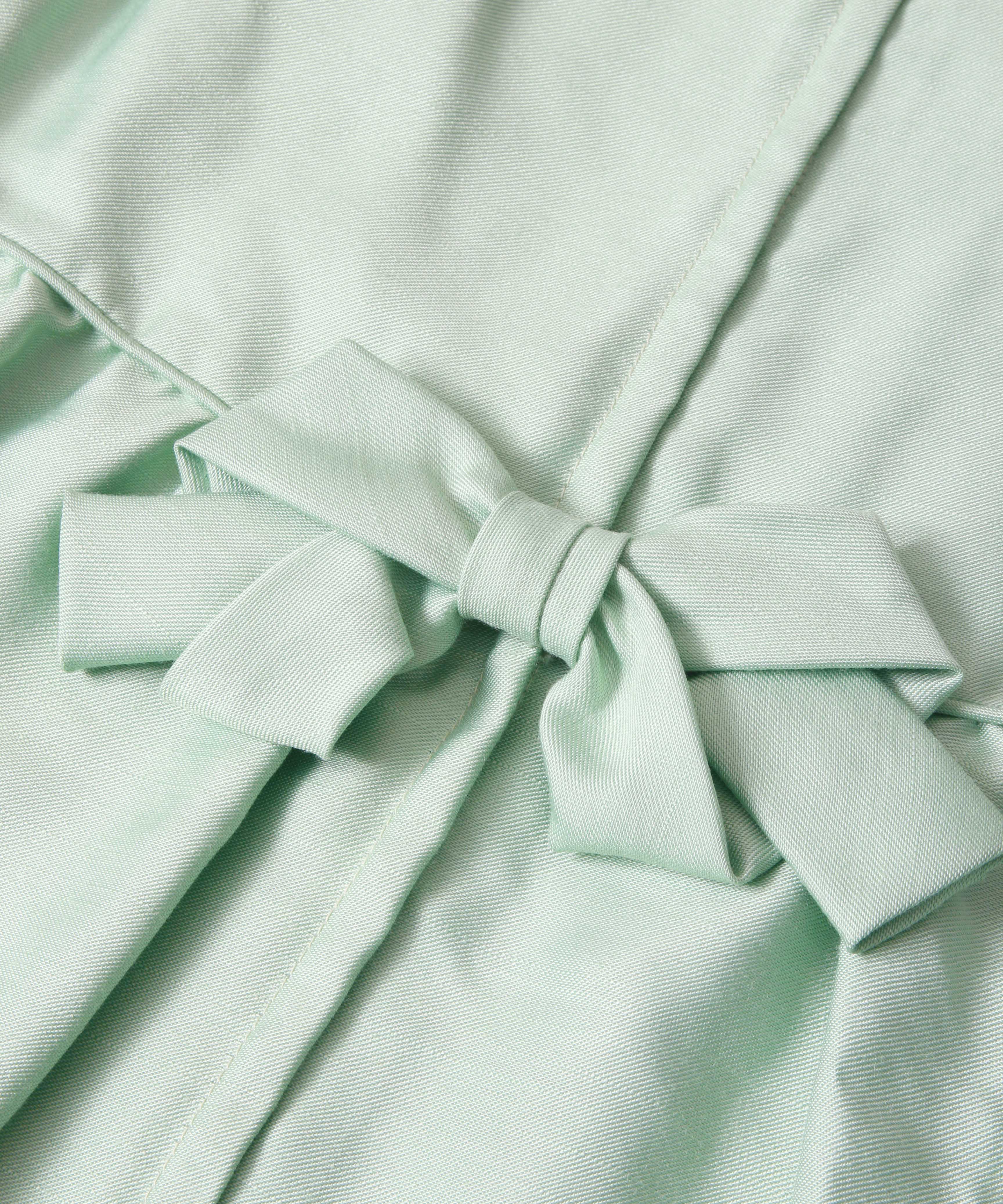 [minoi × TRICOTÉ]<br>VINTAGE BACK RIBBON MINI DRESS
