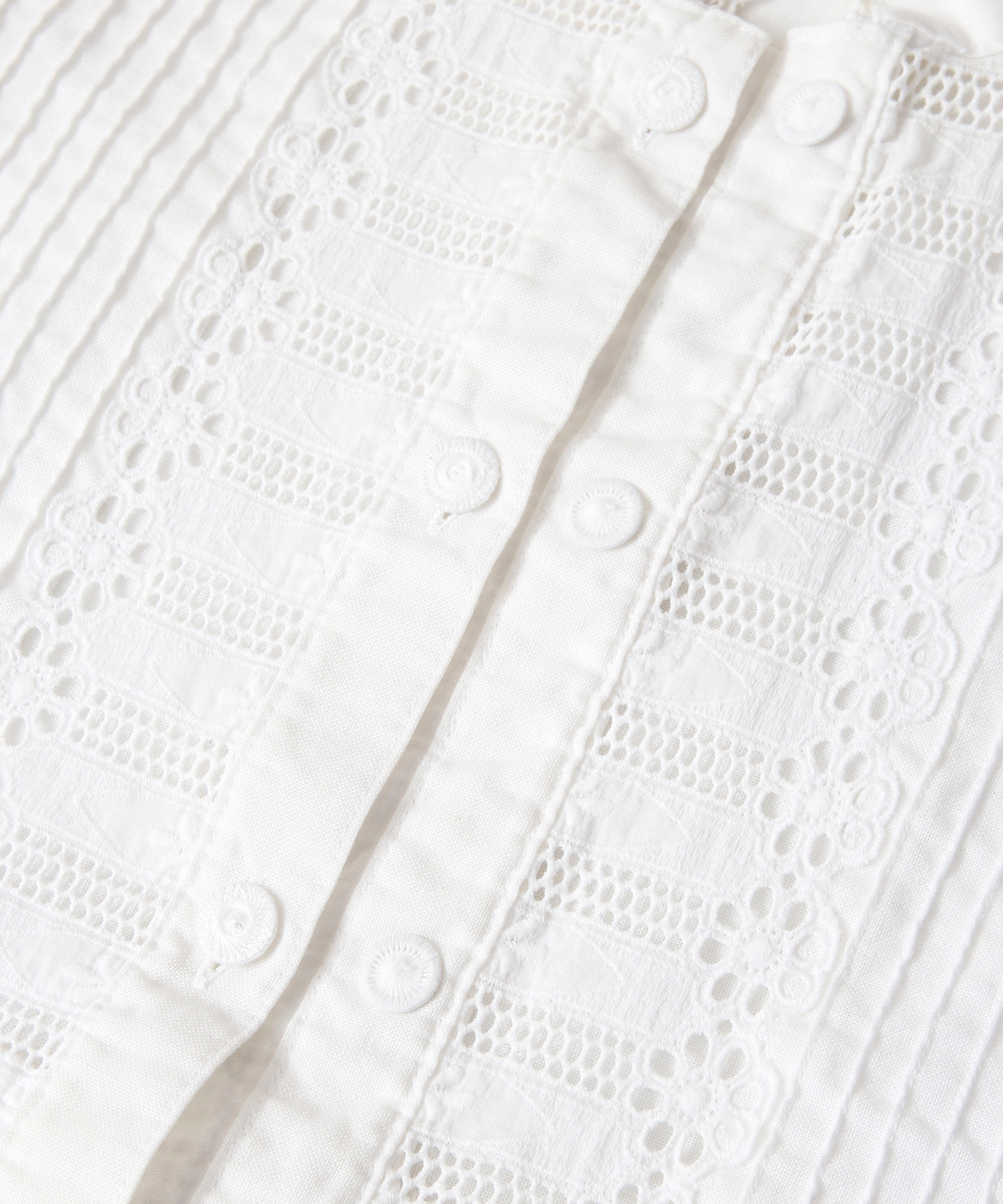[minoi × TRICOTÉ]<br>VINTAGE PIN TUCK BLOUSE