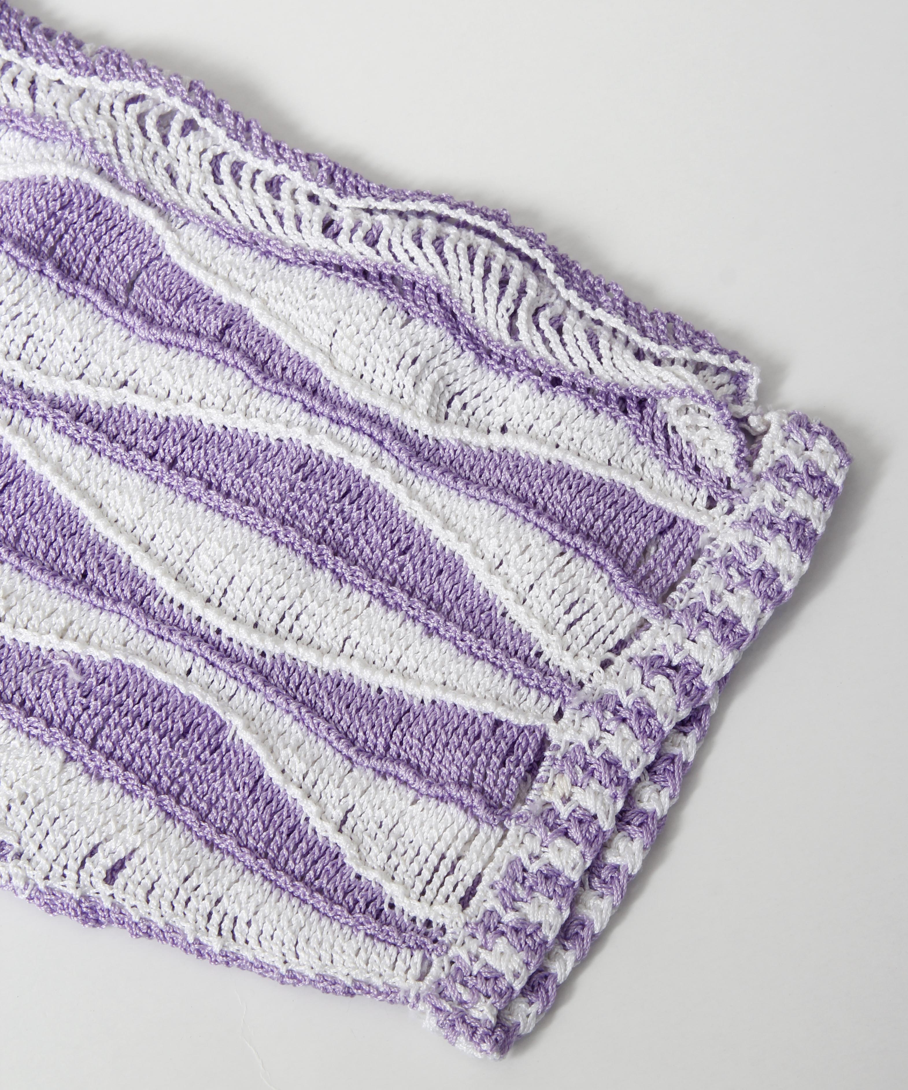 [minoi × TRICOTÉ]<br>VINTAGE LEAF KNIT TOPS