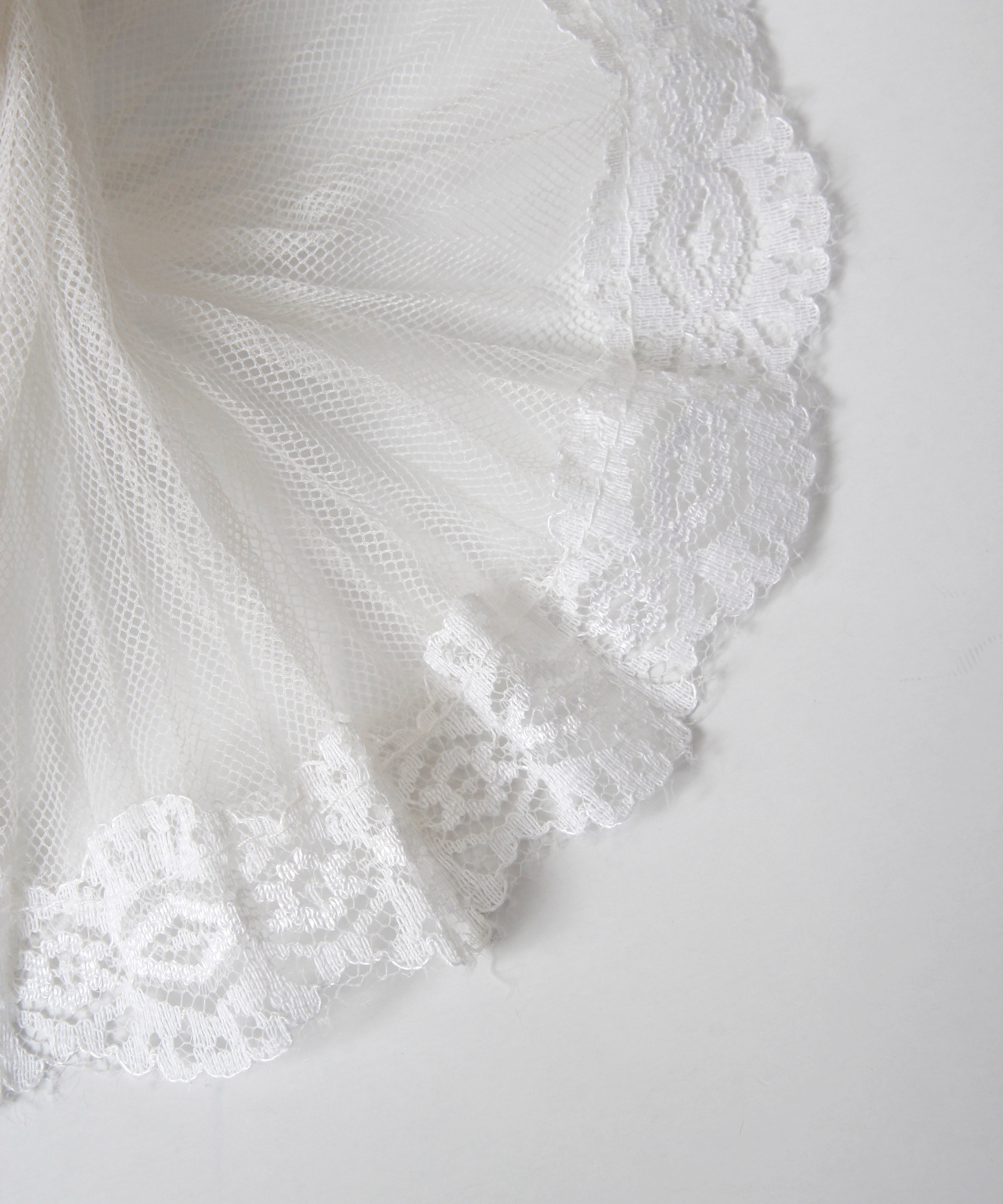 [minoi × TRICOTÉ]<br>VINTAGE LACE FRILL DRESS