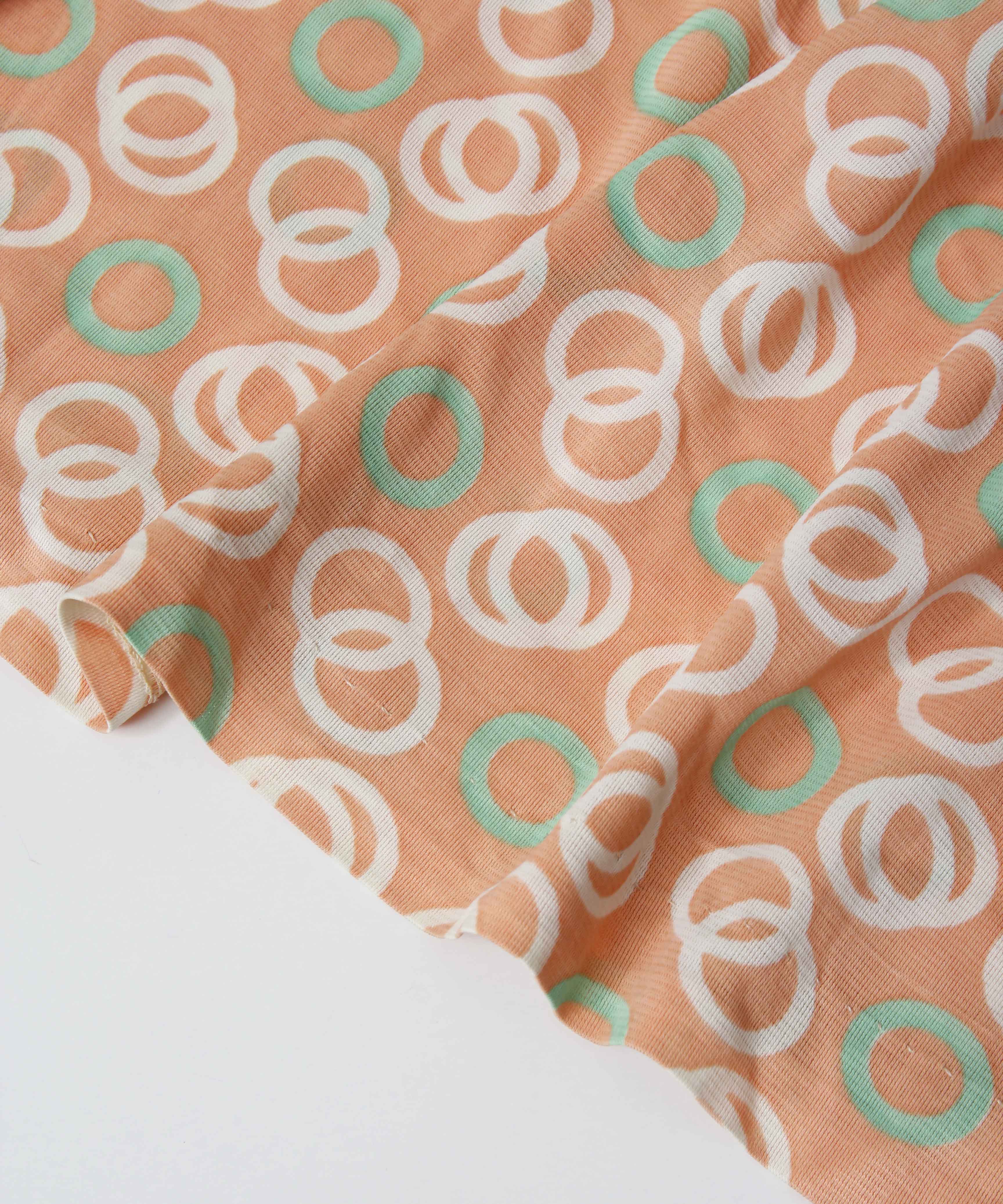 [minoi × TRICOTÉ]<br>VINTAGE ORANGE RING ONEPIECE