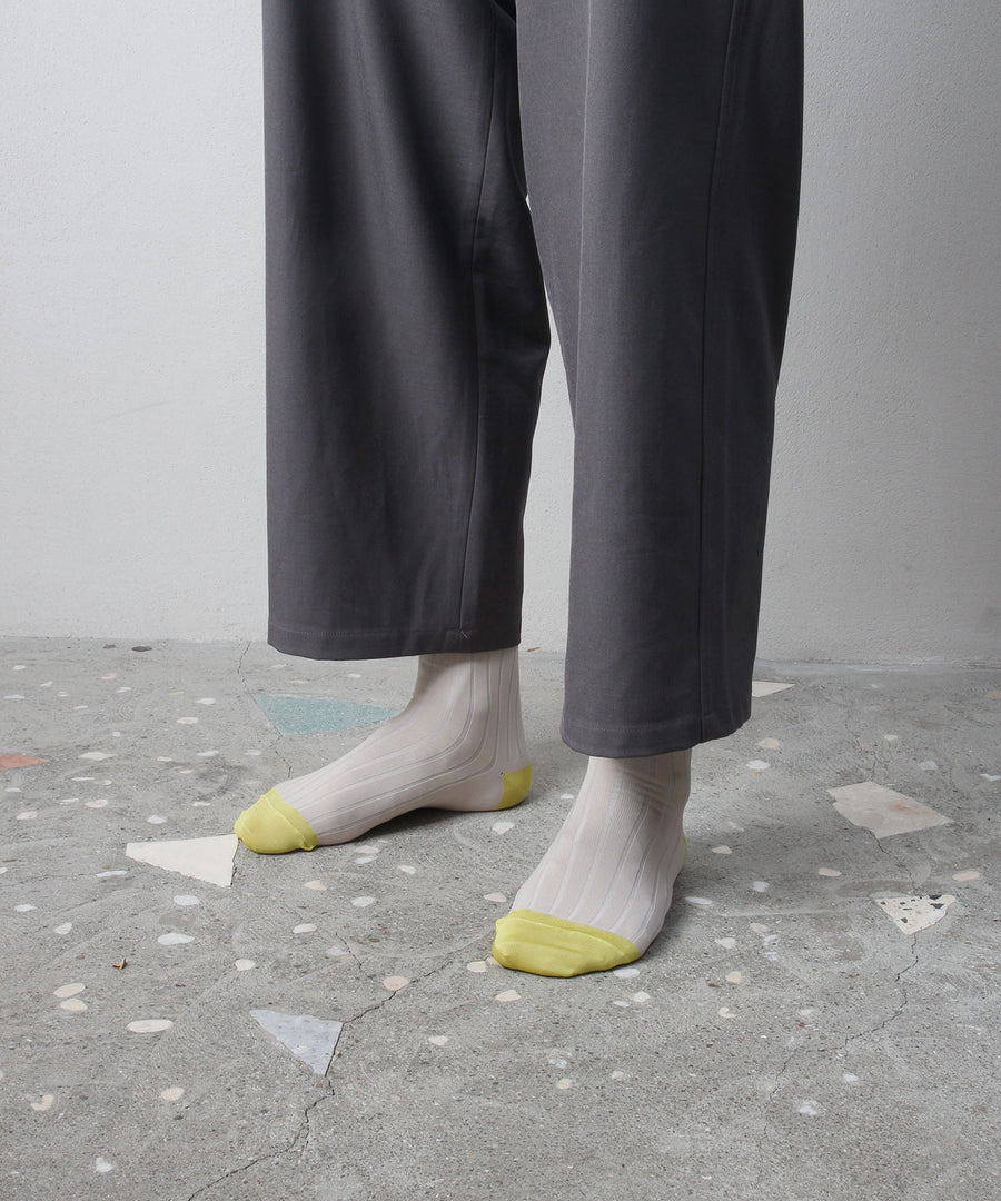 SEE-THROUGH RIB SOCKS