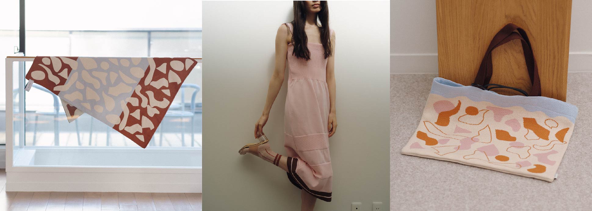トリコテ TRICOTE familiar トートバッグ 赤 青 familiar - 新品