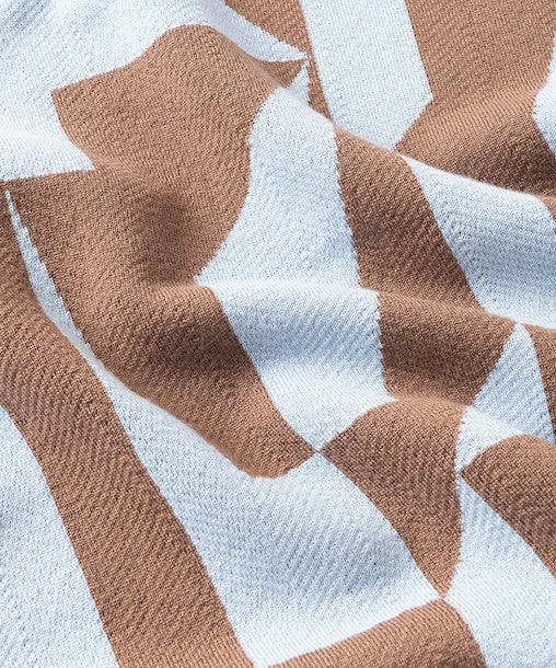 GEOMETRIC HERRINGBONE REVERSIBLE SCARF