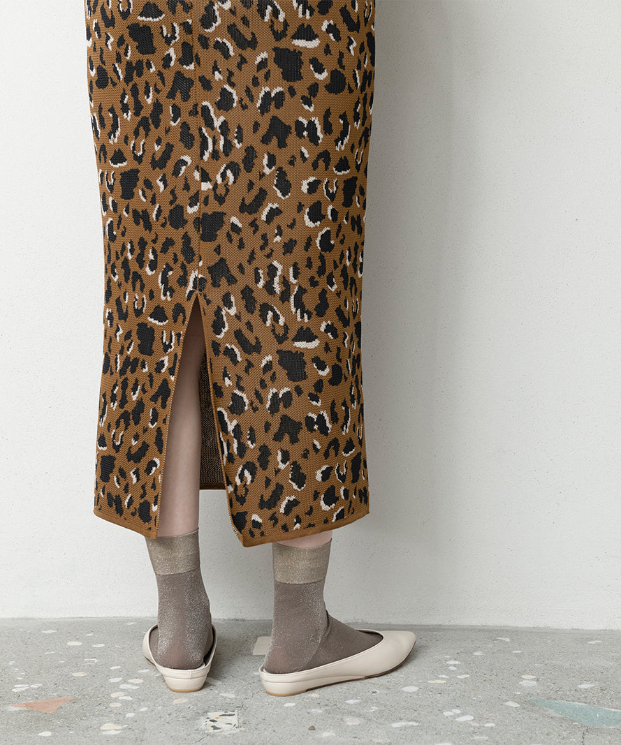 LEOPARD PATTERN SKIRT
