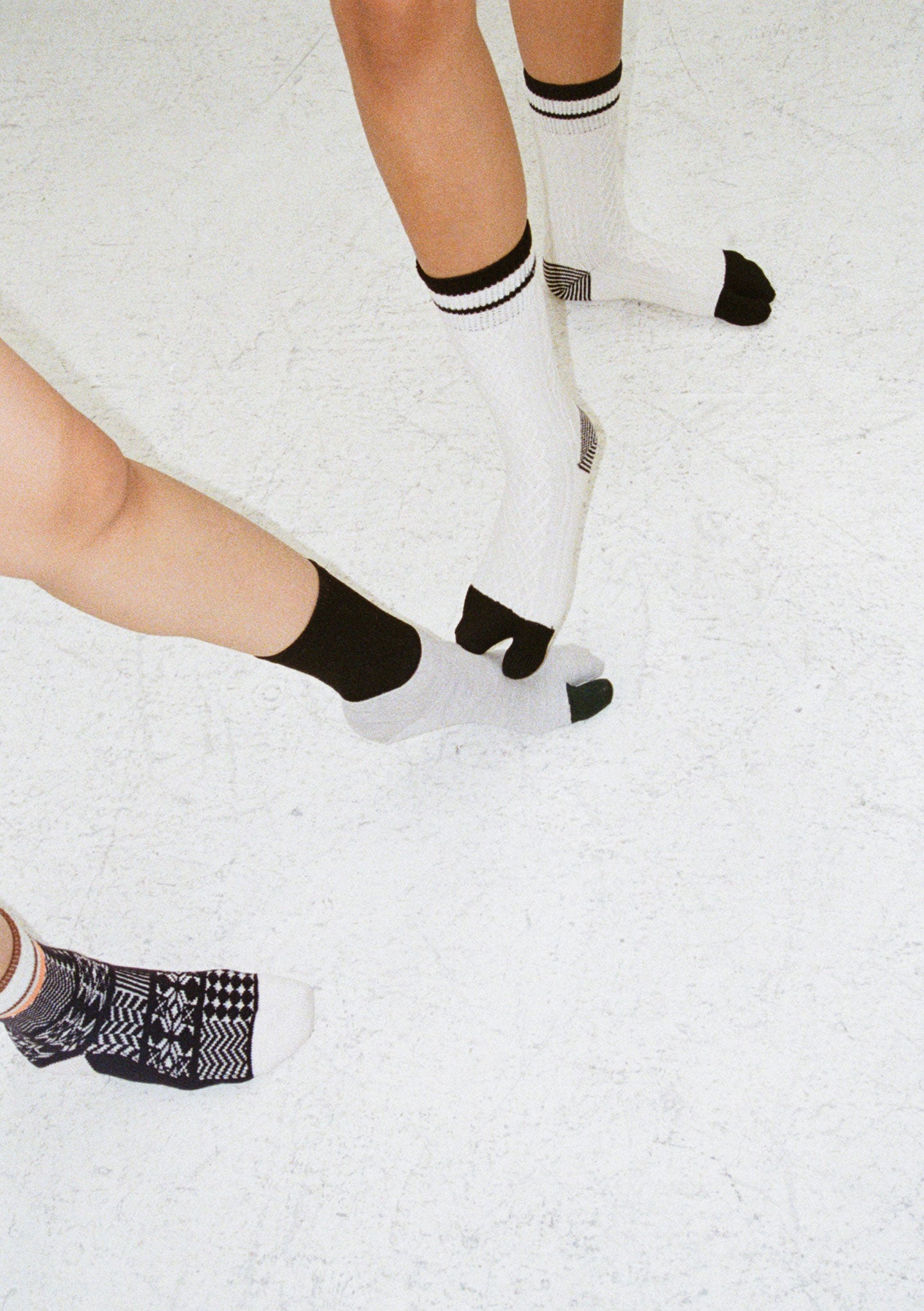 LAME HEATHER TABI SOCKS