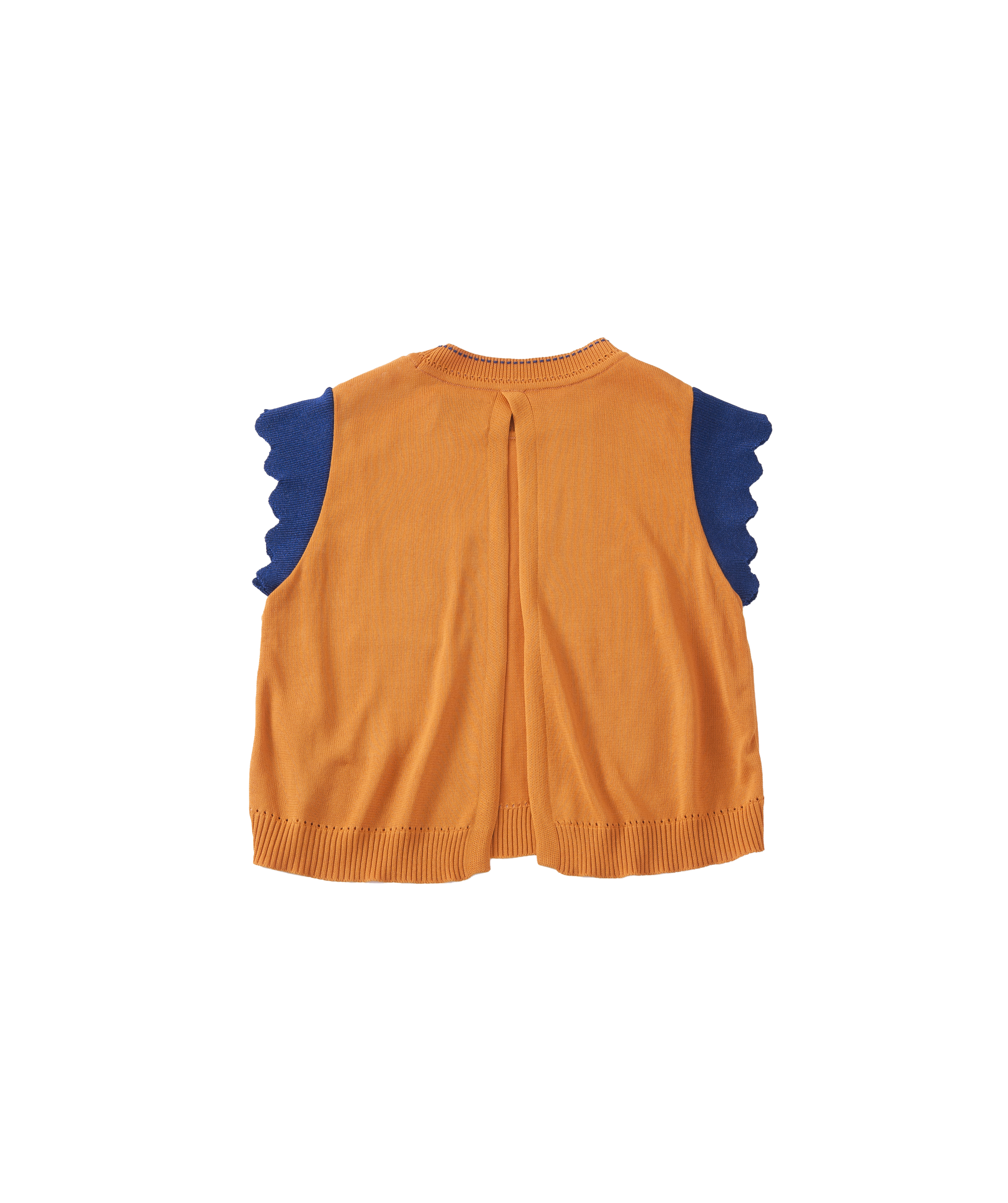 FRILL KNIT SHORT TOPS