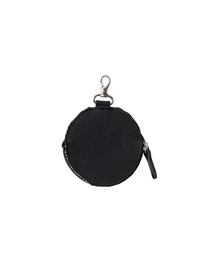 KNIT CIRCLE POUCH BLACK