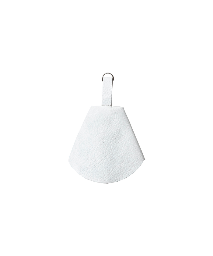 LEATHER KEY CASE WHITE