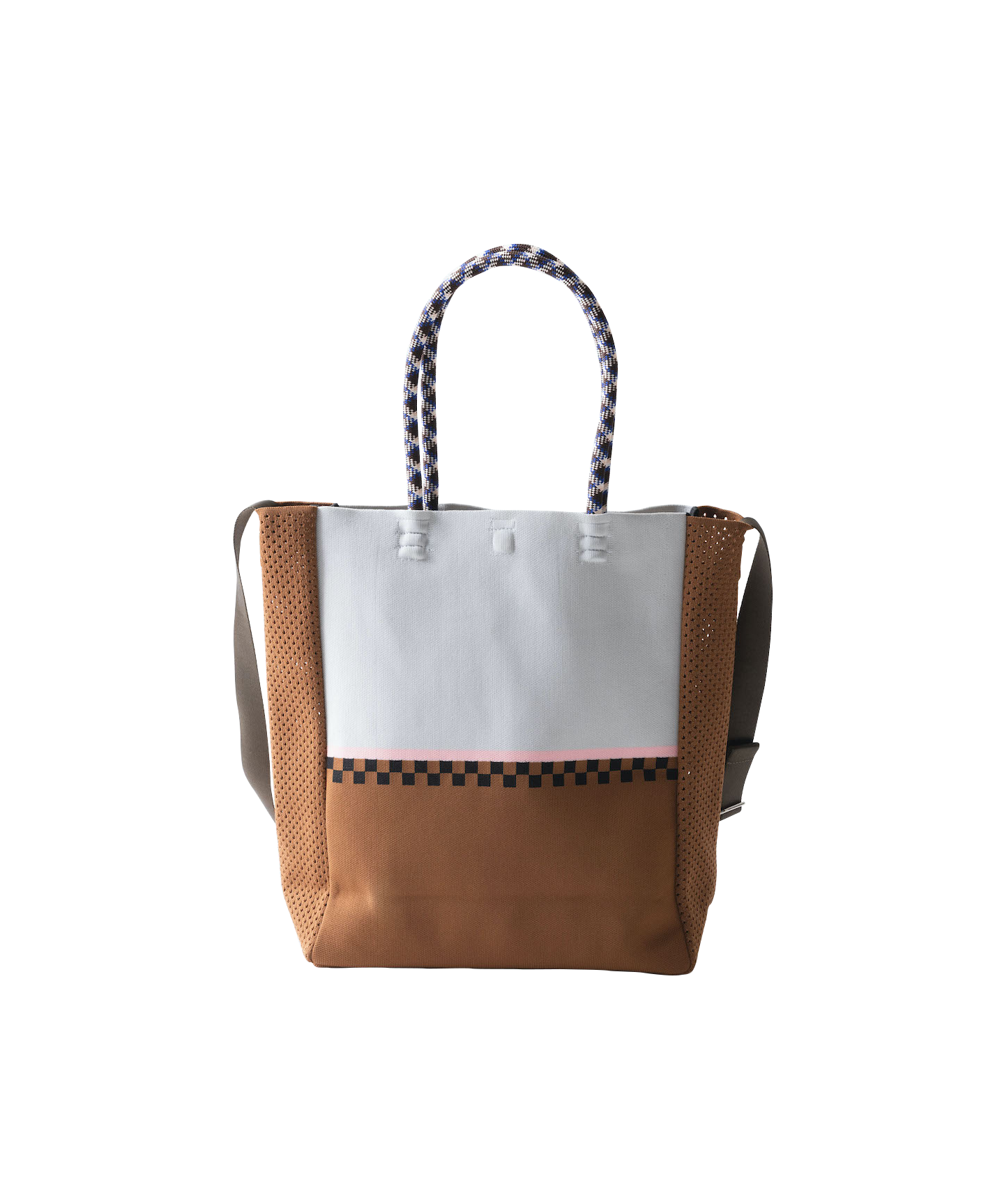 CHECKER LINE 2WAY TOTE BAG