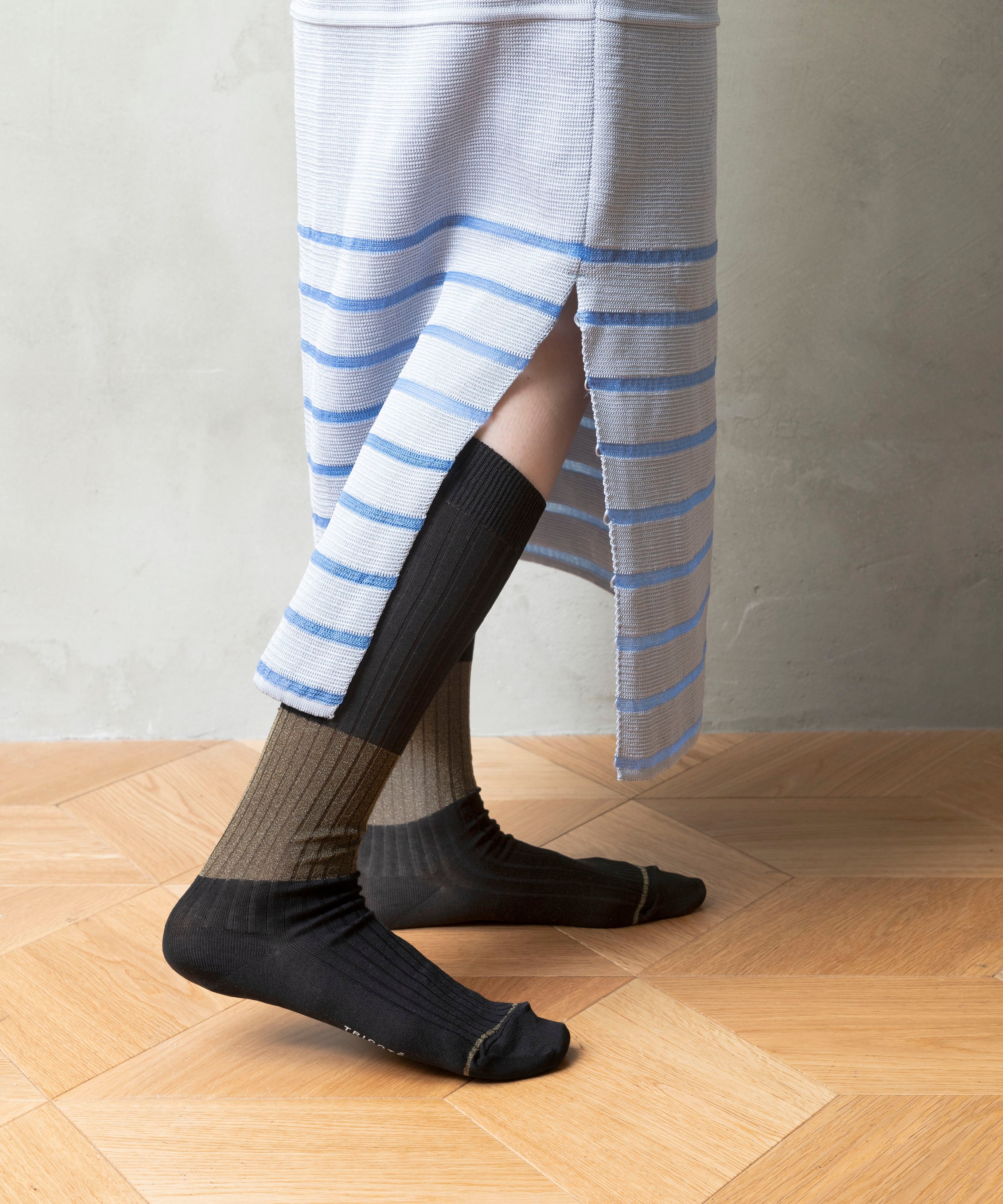 MERCER RIB HIGH SOCKS