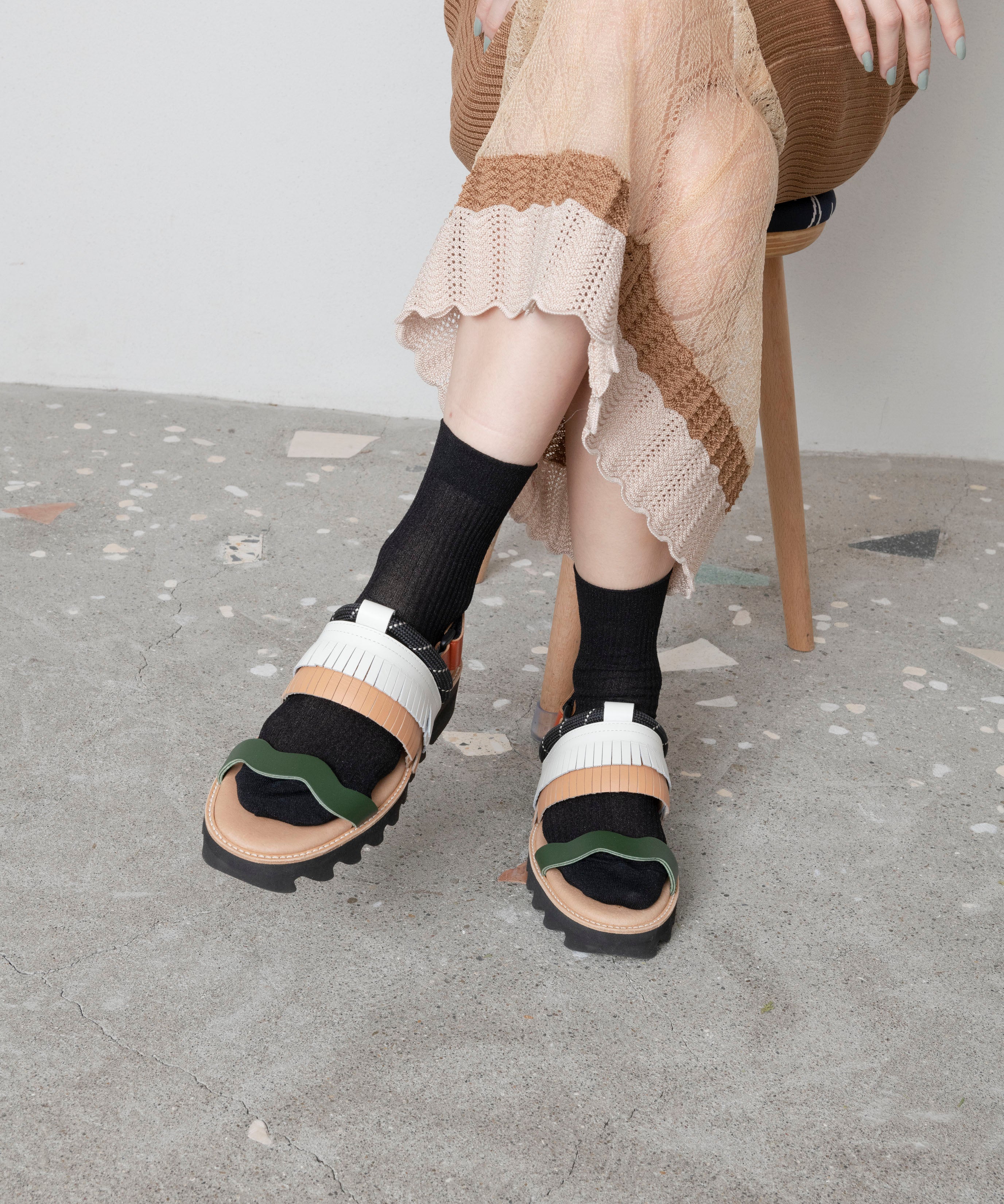 COLOUR SHEER RIB SOCKS