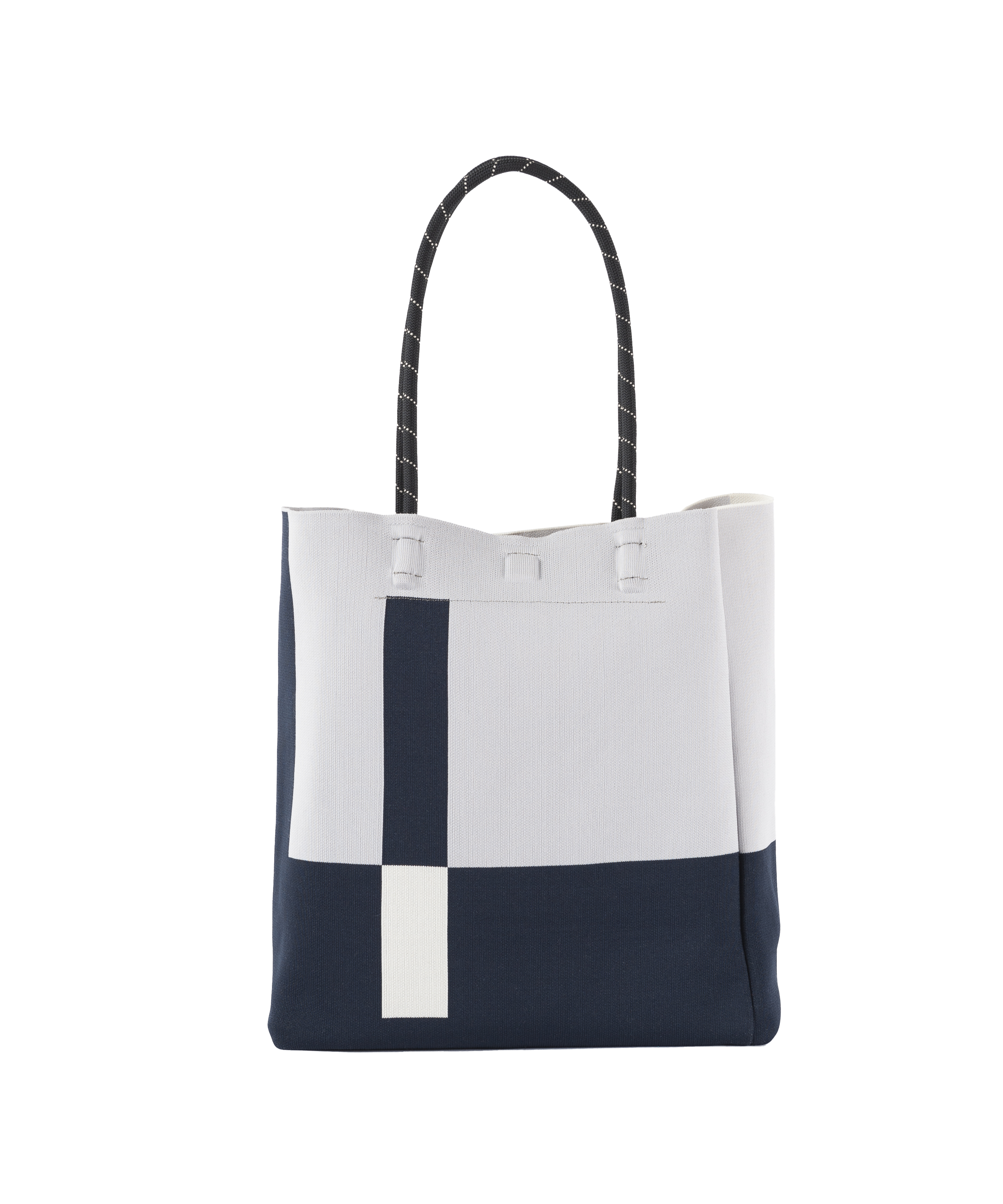 nknit ハンドバッグ ニット ホワイト LINE KNIT BAG NEW