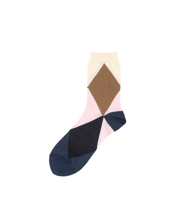 ARGYLE SOCKS FAMILIY L.PINK 4SET