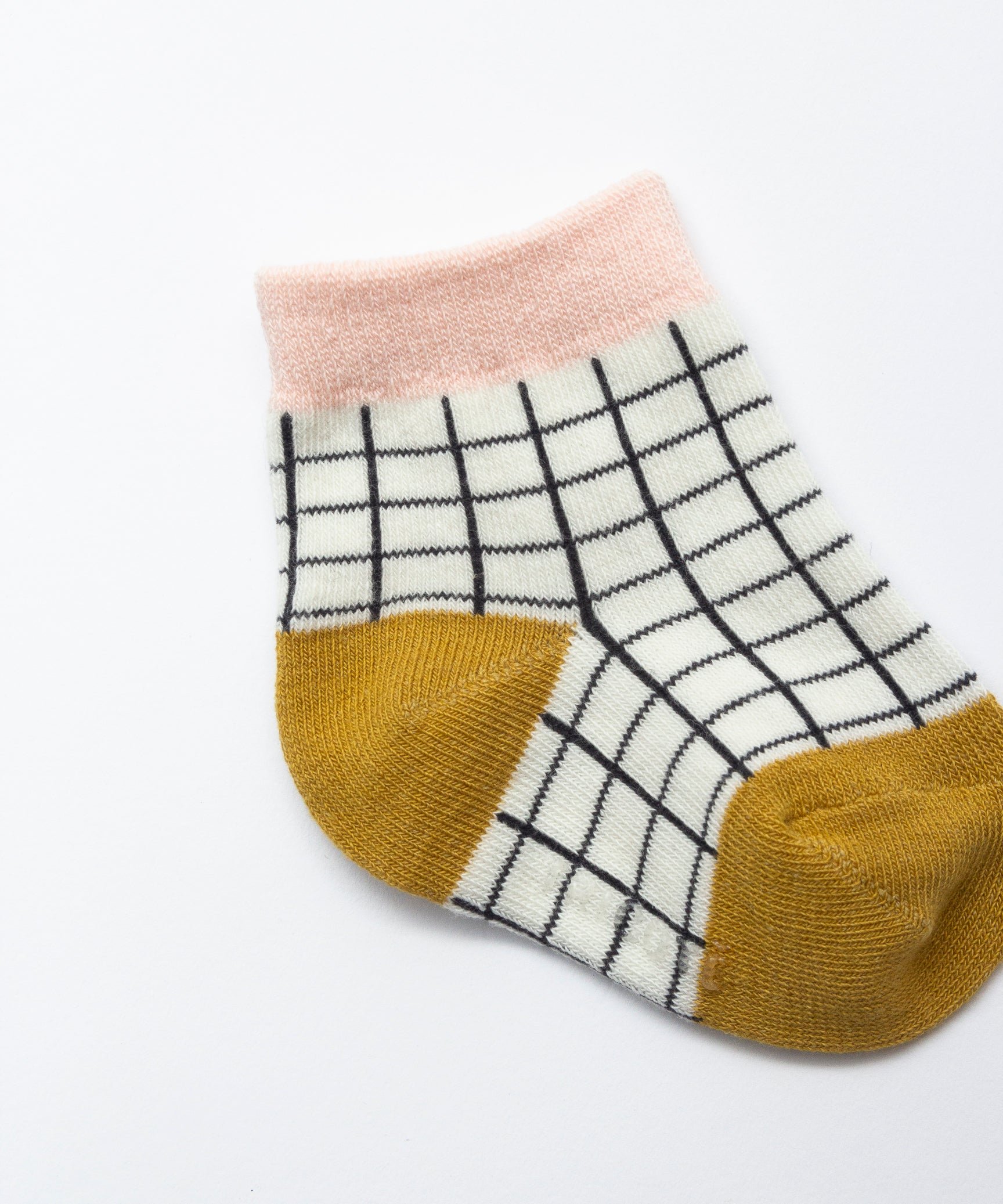 CHECK STRIPE SOCKS SET OF 2 (BABY)