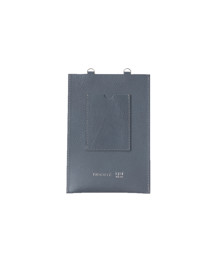 LEATHER SMARTPHONE CASE GRAY