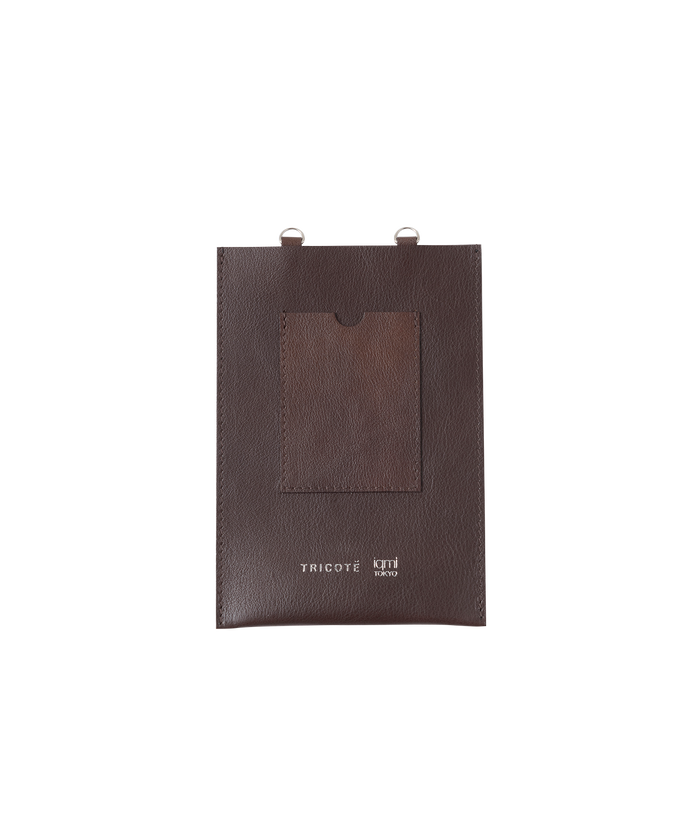 LEATHER SMARTPHONE CASE D.BROWN