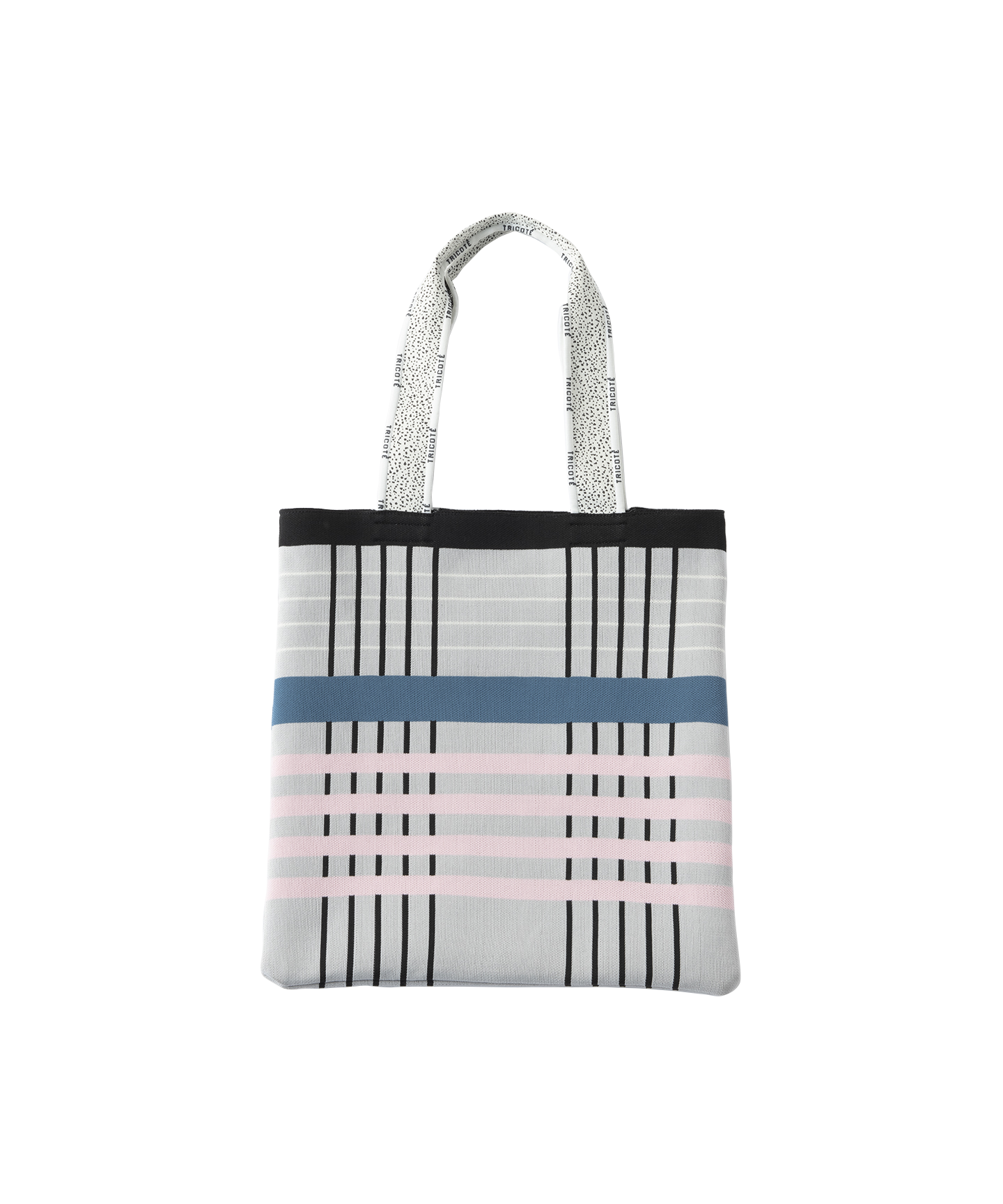 CHECK KNIT TOTE BAG