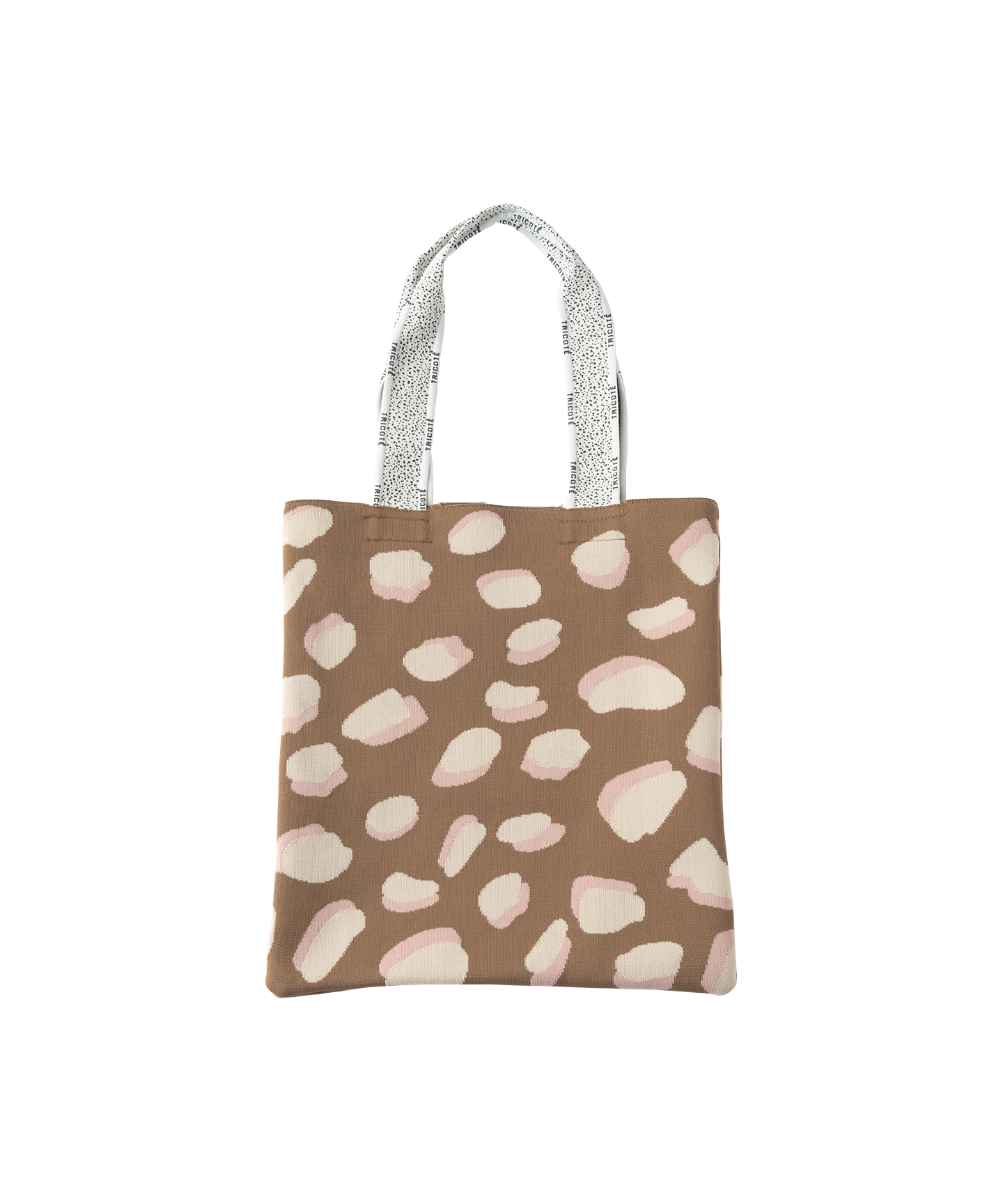 LEOPARD KNIT TOTE BAG