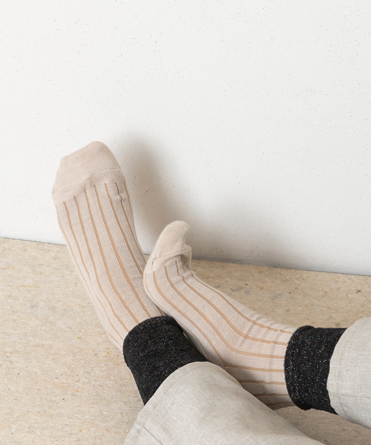 VELVET RIB SOCKS