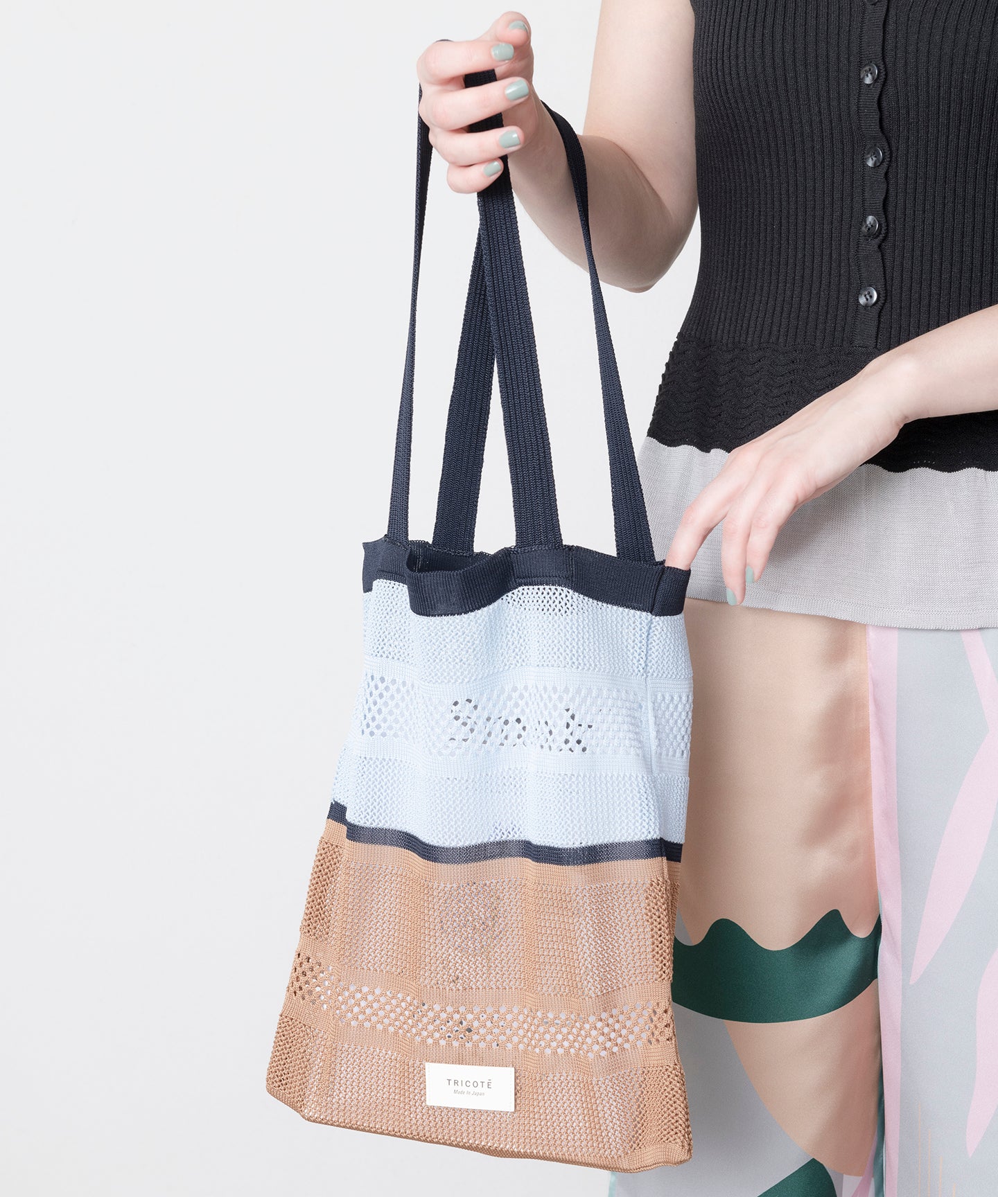 SHEER MESH KNIT BAG